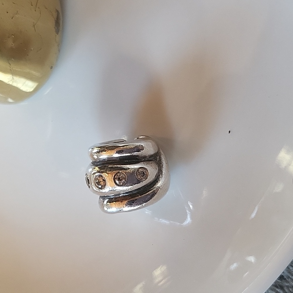 Pandora Retired Champagne zirconia charm